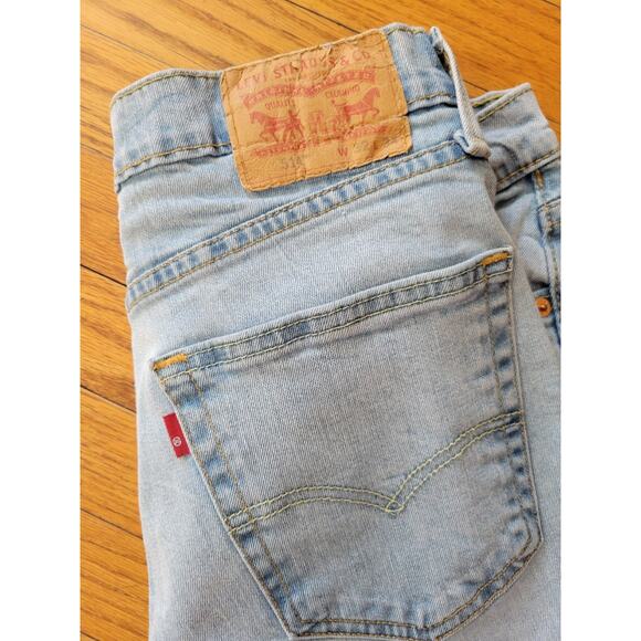 Levi's 514 Men Jeans 32x34 Blue Denim 5 Pocket Straight - Picture 3 of 9